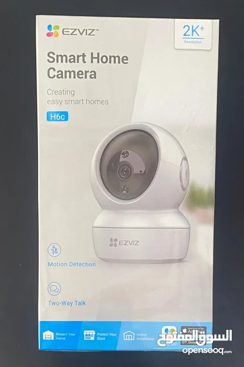 كاميرا   H6C EZVIZ واي فاي داخلي 2MP صوت و صورة مع تتبع ذكي للحركة و توفر تغطية شاملة 360 درجة