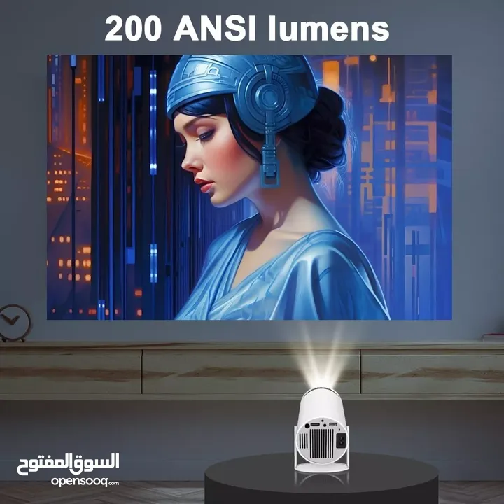 بروجيكتر جهاز عرض مسرحي على الجدار تخلص من التلفزيون حول تلفونك لمسرح منزلي في الاردن اندرويد 11