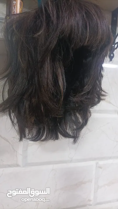 وصلات شعر طبيعي 100%مكفول