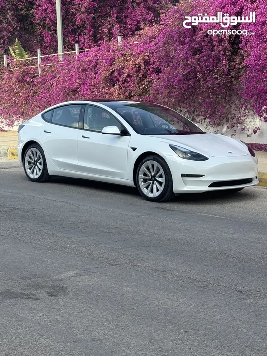 Tesla model 3 2022/  تيسلا موديل 3 ممشى قليل جدا فحص كامل