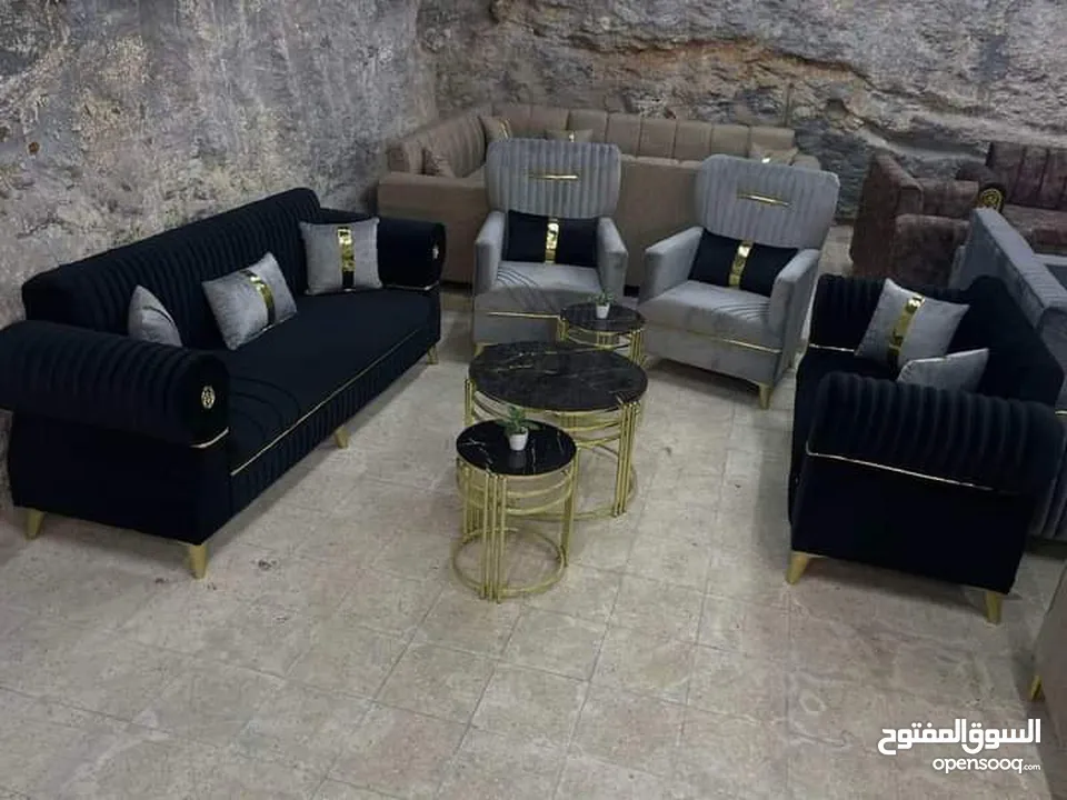 كنب 7مقاعد جميع الالوان متوفره عرض لاسبوع فقط 249