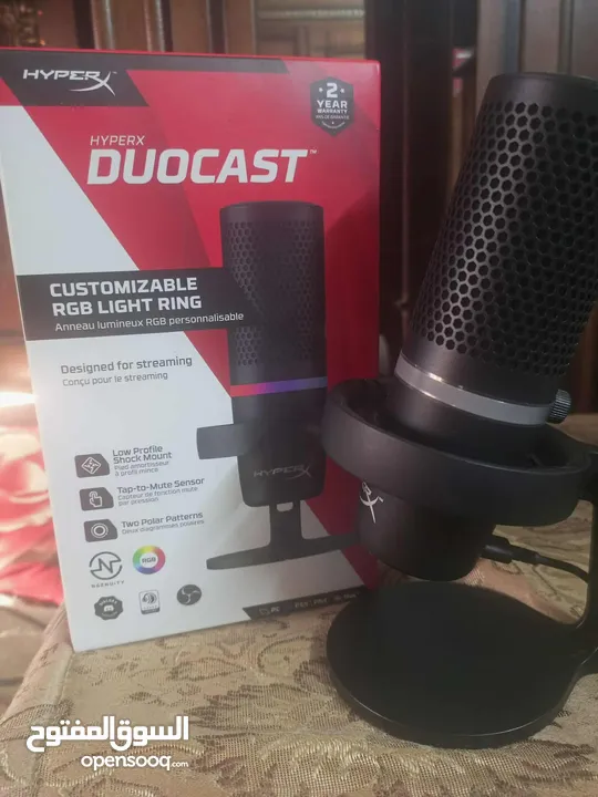 مايك hyperx duocast استخدام بسيط