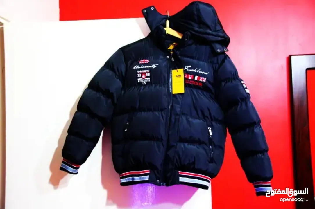 جاكيت ولادي شتوي مبطن بطاقية فاخر  High quality kids jacket with hat