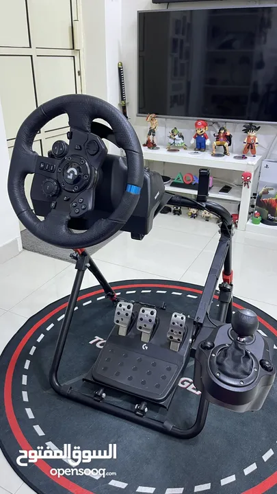 logitech g923 with shifter ps5 with stand