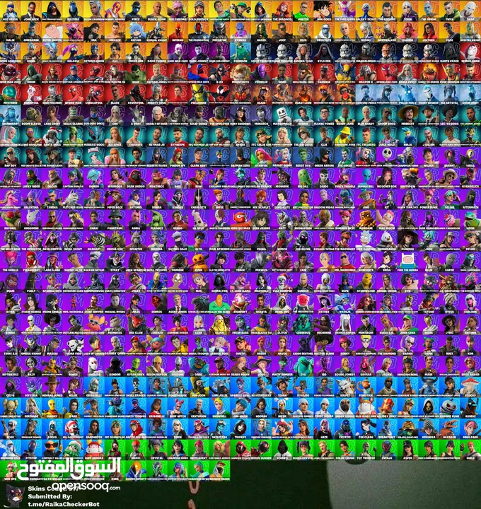 حساب فورت نايت اسطوري 500 سكن