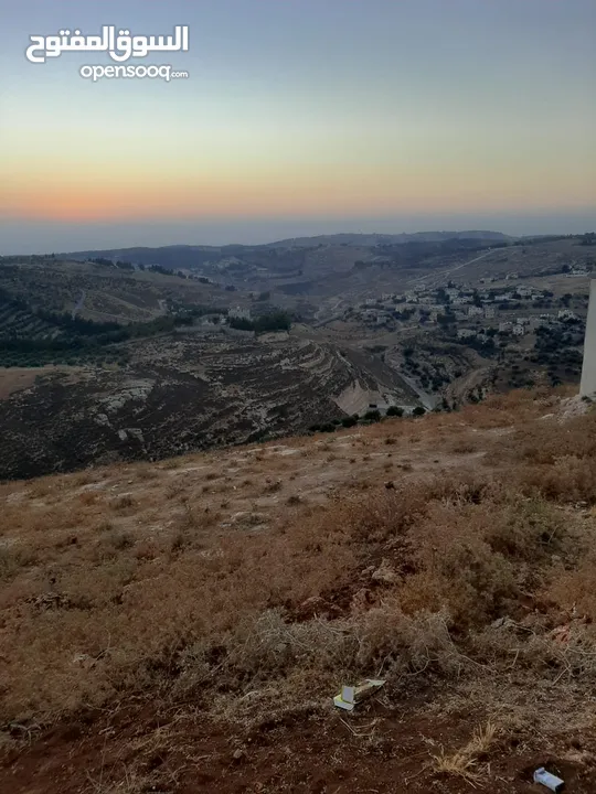 ارض مرتفعه مطلة الى الغرب على فلسطين