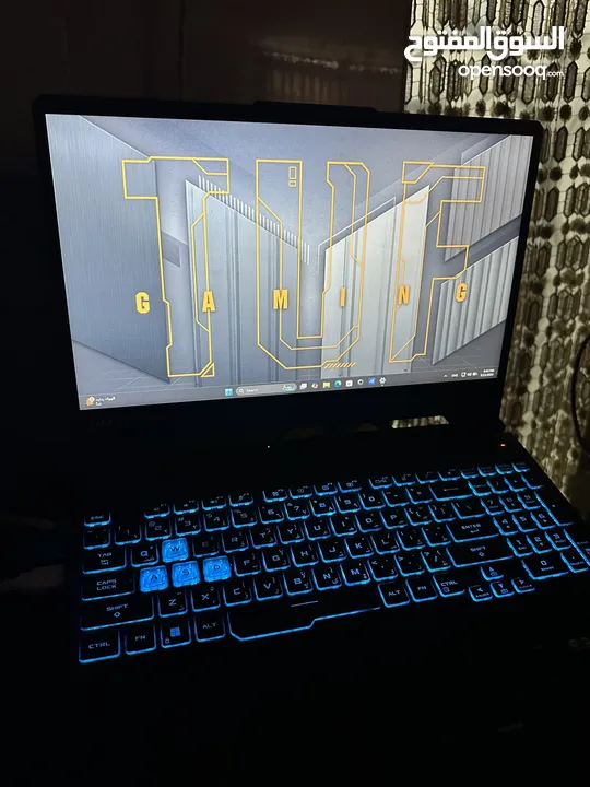 Asus Tuf f15 Rtx 3060 gaming laptop بسعر مغري ، الجيل الحادي عشر بحال الوكالة تماماً