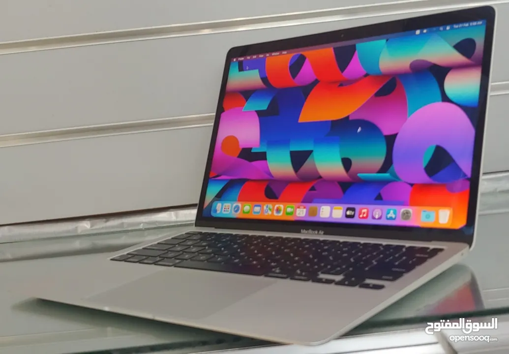 MacBook Air 2020 M1 Silver 8GB Ram 256GB SSD لابتوب ابل لون فضي