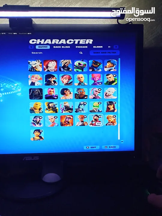 حساب فورتنايت اسطوري للبيع شوف الوصف