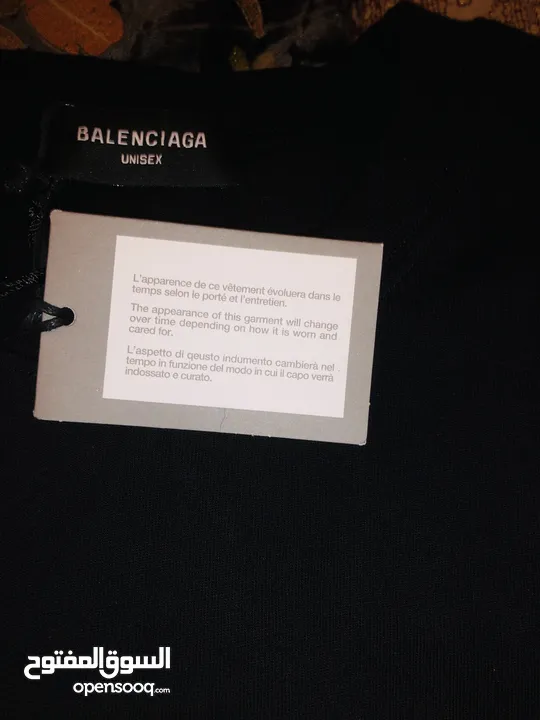 Original Balenciaga back flip words t shirt brand new