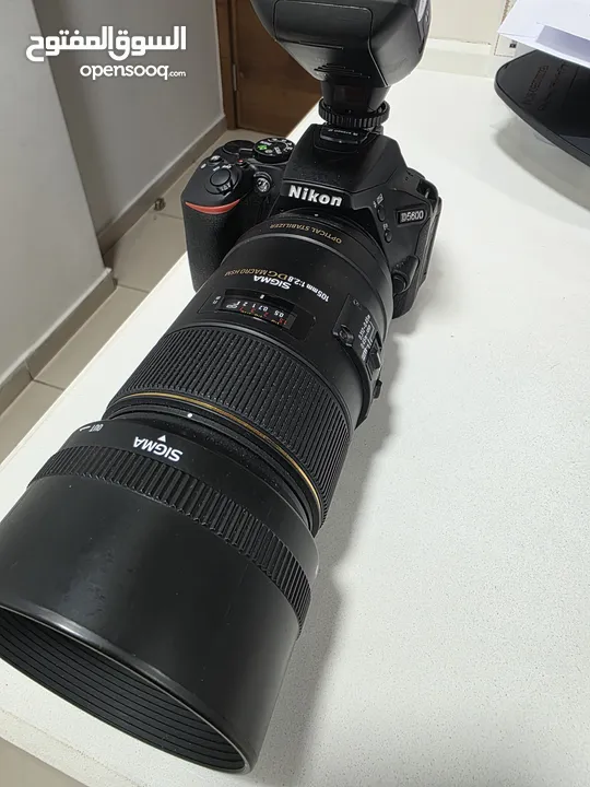 nikon 5600 مع ماكرو لنس و 4 عدسات اخرى