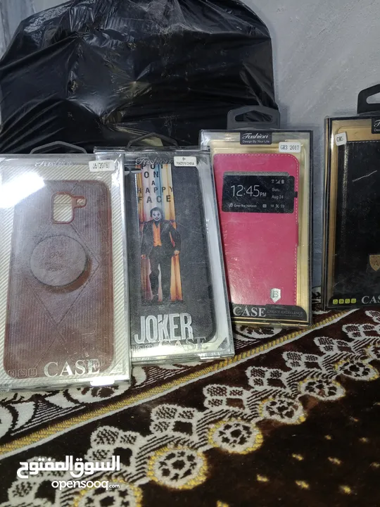 كفرات هواتف جميع انواع السامسونج ويوجد ايفون 6بلس جداد في الكراتين