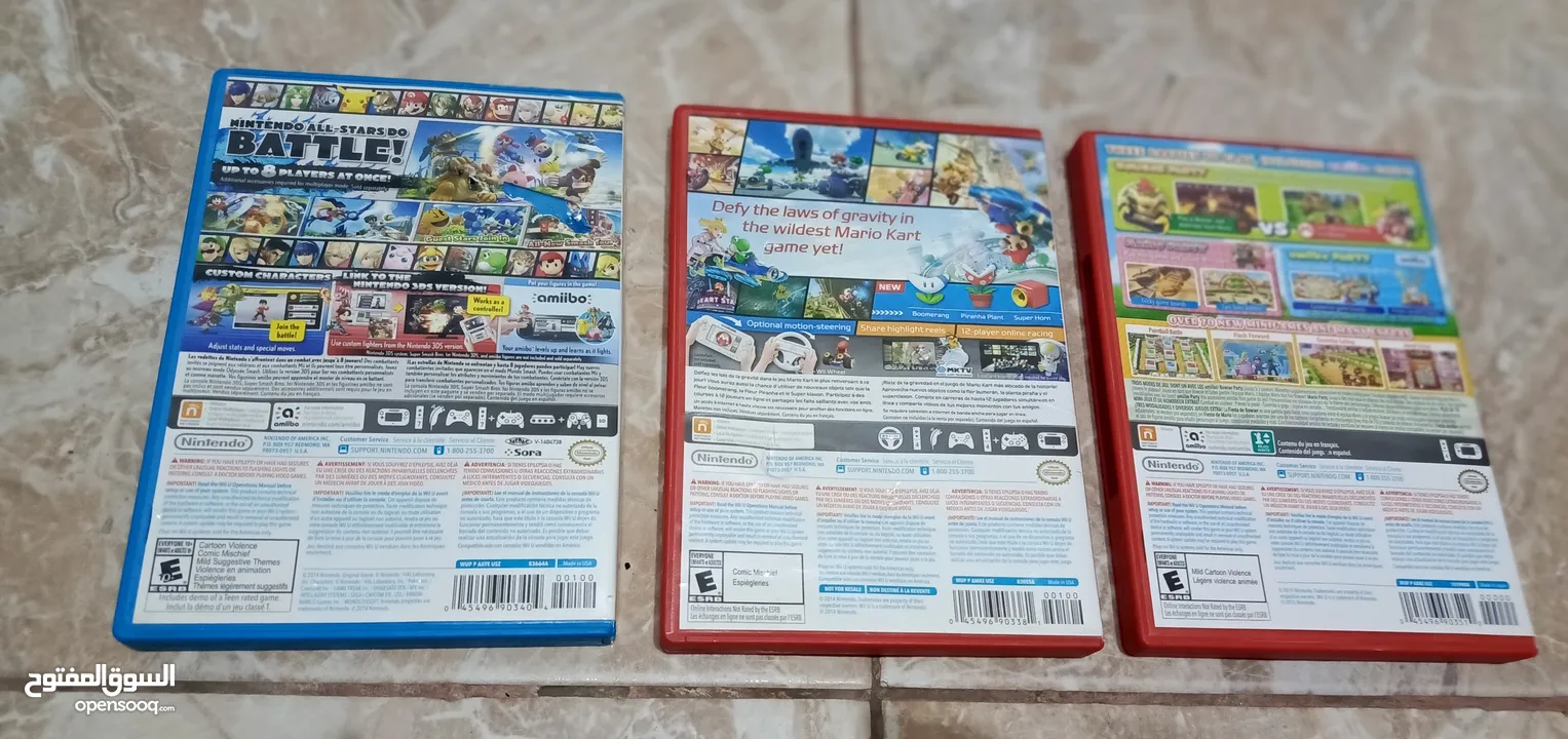 ألعاب Nintendo wii u بحالة ممتازة