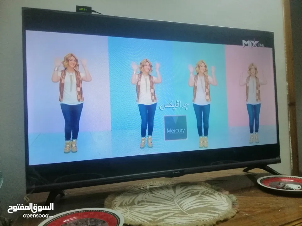 شاشة سمارت اندرويد نوع aiwa ياباني 43 بوصة صوت ستيريو وصورة فل فل