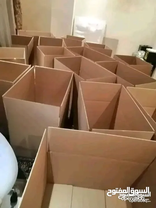 كراتين فاضيه  للبيع للنقل والشحن جميع الأحجام وبكميات لجميع الاستخدامات للنقل والشحن والطرود