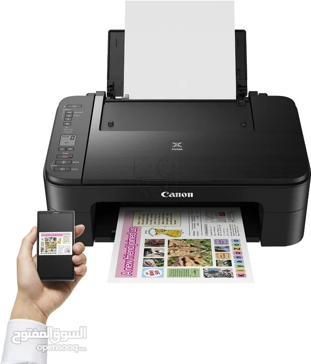 طابعات ملونه وايرلس ومتعددة المهام من canon 3340 .