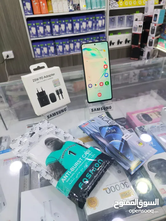 جهاز فحص NOTE 10 LITE بدون كرتونه معه بكج هدية جيجا 128 رام 16 متوفر توصيل