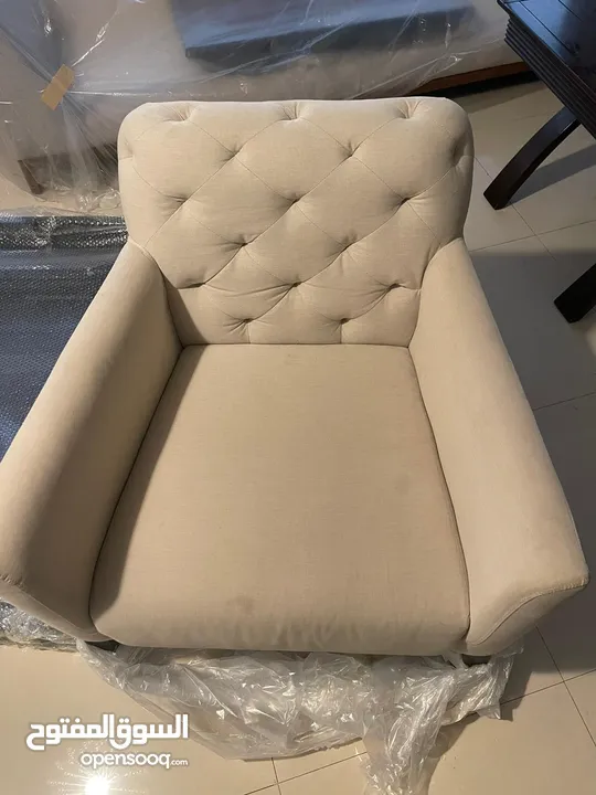 West Elm 2 arm chairs