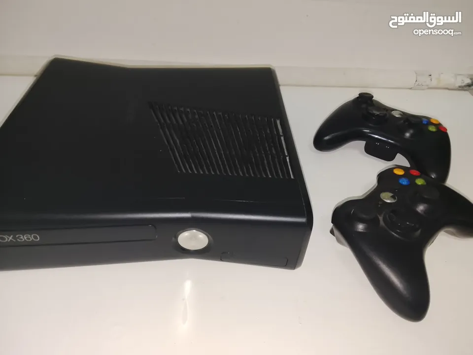 أكس بوكس 360 سليم مع ايدتين مهكر 100 لعبة مجدد بسعر غير عن السوق فقط 550 شيكل في مجال بالسعر