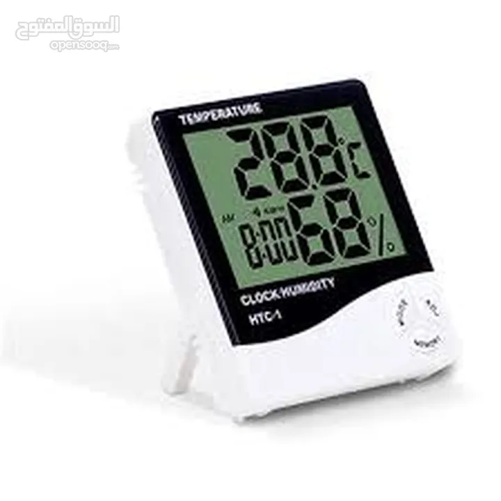 جهاز ساعة قياس نسبة درجة الحراره و الرطوبه