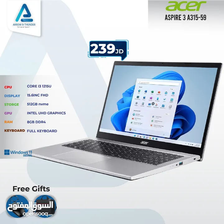 لابتوب ايسر اي 3 Laptop Acer i3 بافضل الاسعار