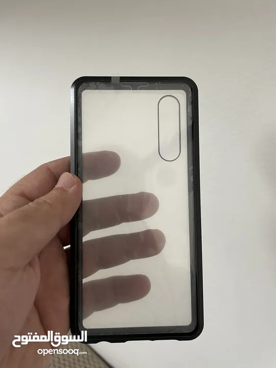 كفر هواوي Huawei P30 شفاف مع إطار معدني