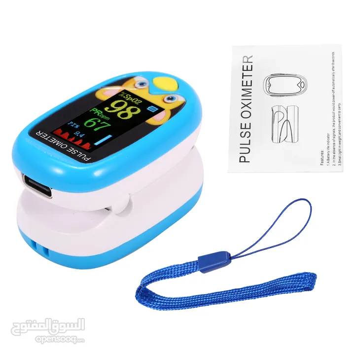 جهاز قياس نسبة الاكسجين في الدم للاطفال Oximeter اطفال يعمل بالشحن
