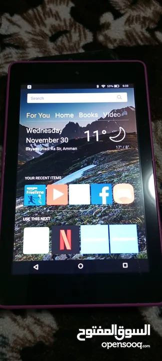 Fire HD 6 Tablet, 6" HD Display, Wi-Fi, 8 GB Magenta 4th Generation