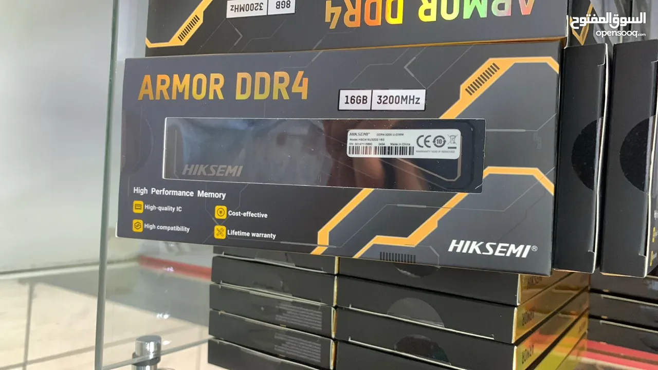 رام كمبيوتر سريعة النقل  عالية الجودة جديدة من هيكسيمي Hiksemi Armor Ram 3200Hz DDR4