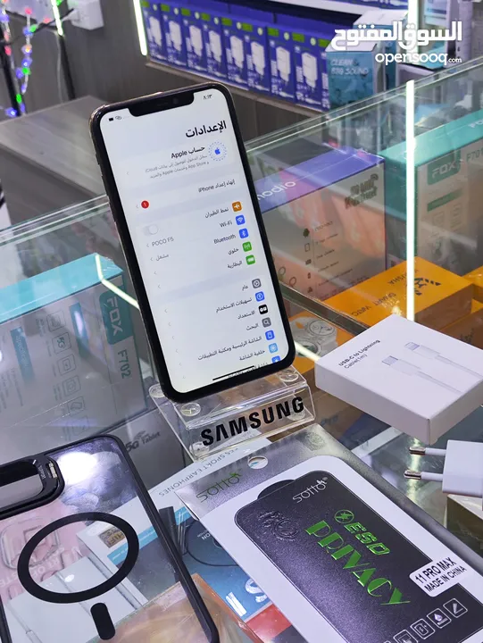 تفاح الاصلي  iPhone 11 pro max جيجا 64 و 256 بطارية مشكل مغير شاشة اصلية كفر ولزقه وشاحن