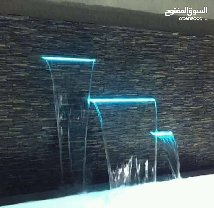 انشاء شلالات موديلات حديثة للحدائق والشاليهات .