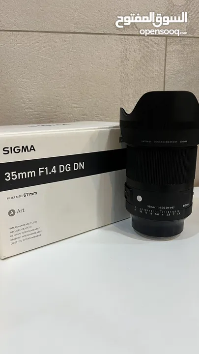 عدسة سيجما 35mm/f1.4 لكاميرا سوني