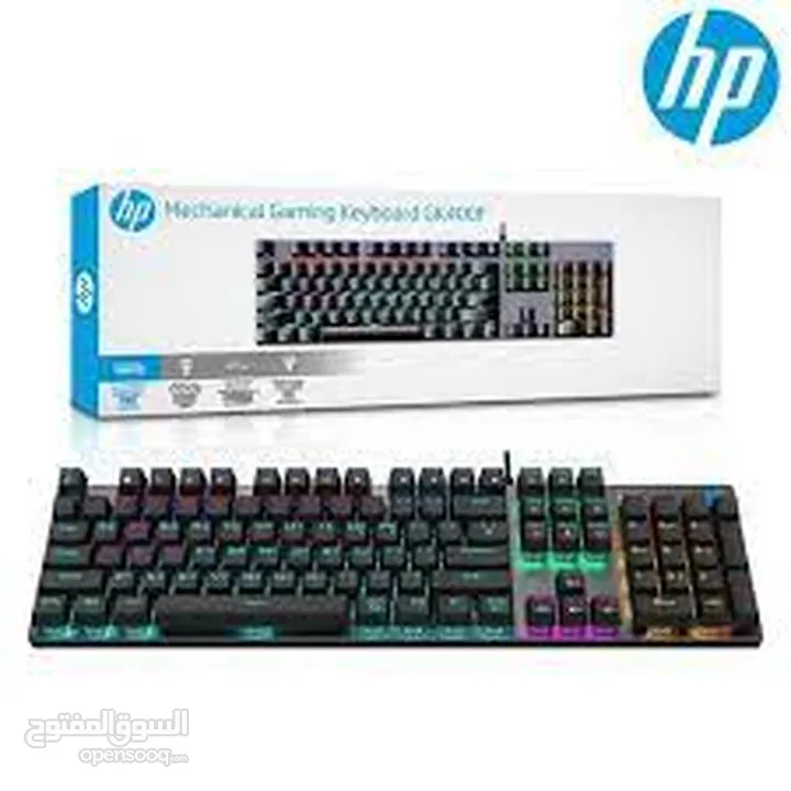 GK400F keyboard hp Mechanical Gaming كيبورد جيمنج من اتش بي مواصفات ممتازة مضيئ