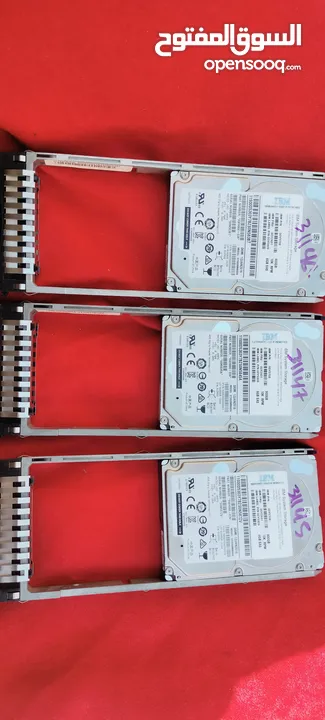 هارد ديسك سيرفر IBM 900GB SAS 10K RPM مستعمل بحالة ممتازة  Server Hard Driv عدد 3