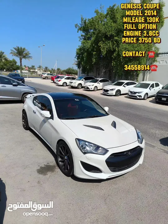 Genesis Coupe 2014 3.8cc Full option