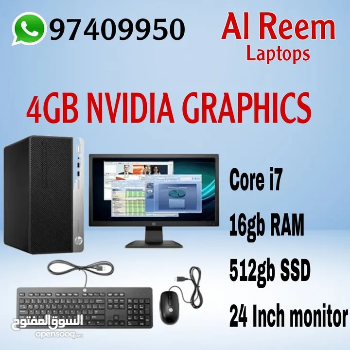 4gb NVIDIA Graphics Core i7 -16gb Ram 512gb ssd 7th Generation