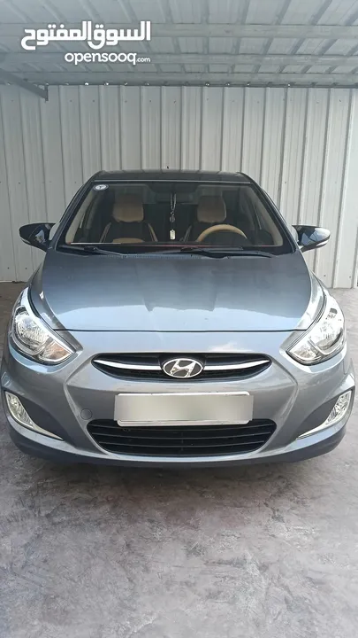 هونداي اكسنت موديل 2016 بنزين 1.6 ارررررربعه غيار