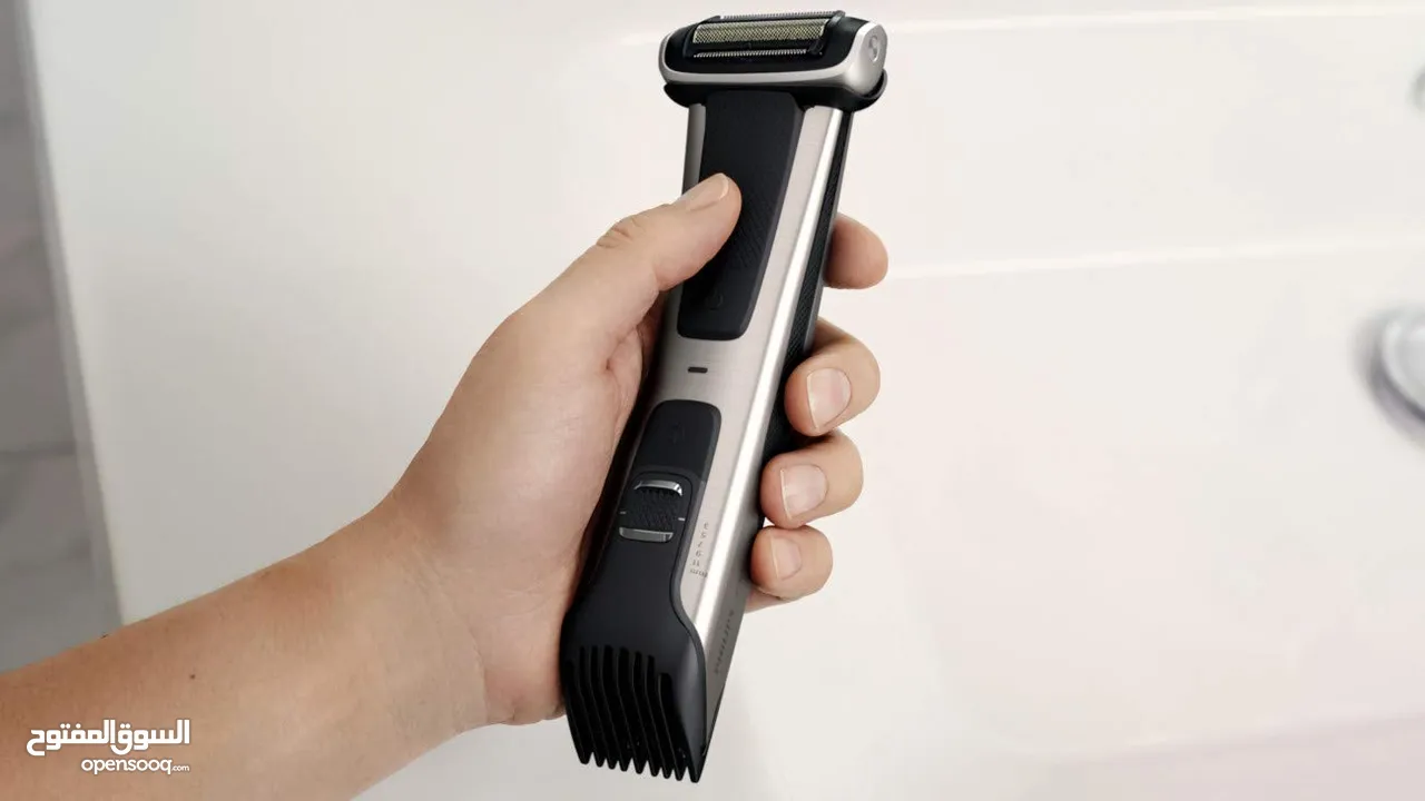 أفضل ماكنة حلاقة للجسم فيليبس Philips Body groom 7000 مع رأس اضافي وشنته