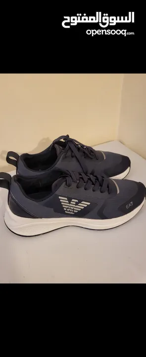 EA7 EMPORIO ARMANI NAVY BLUE SILVER SNEAKERS 40