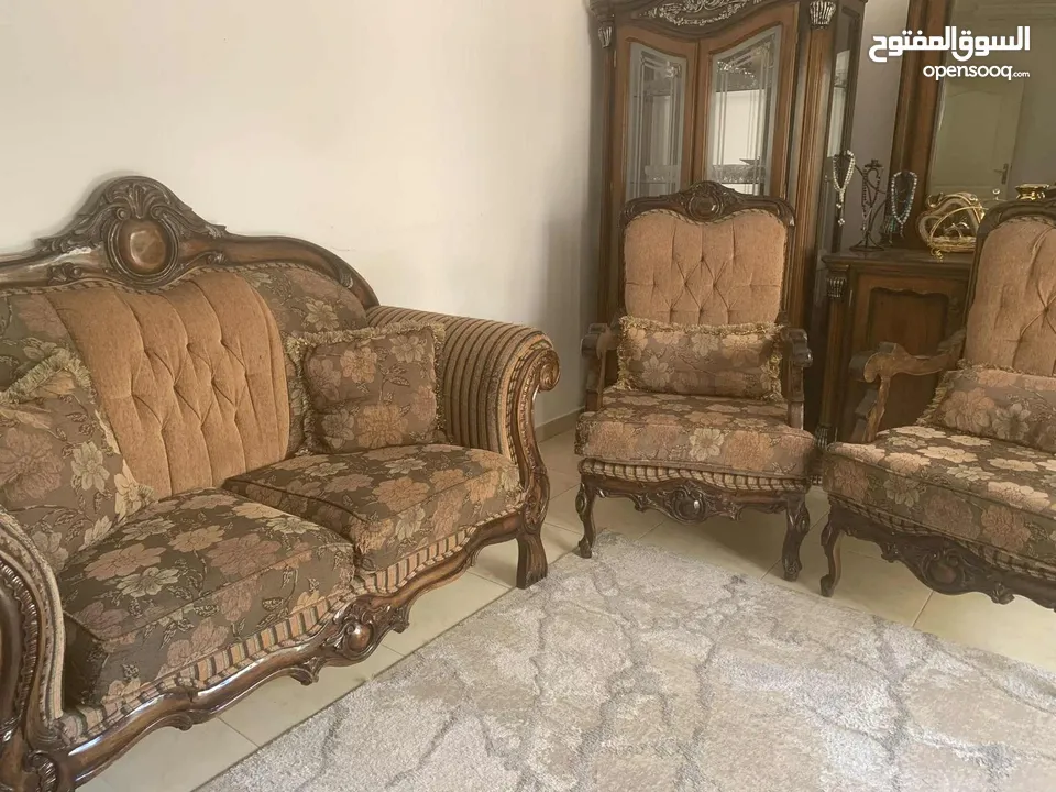 طقم كنب خشب مصري