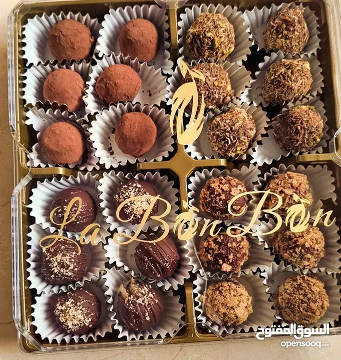 La BonBon Chocolate  شوكولاته شغل يدوي مميزة بجودة عالية  و مصممة لالك انت ، شوكولاته بلجيكي و فرنسي