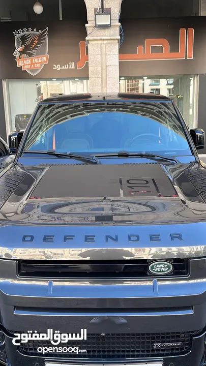 الصقر الأسود لتأجير السيارات لاند روفر ديفندر اعلى مواصفات2023 للأيجار Land Rover defender X dynamic