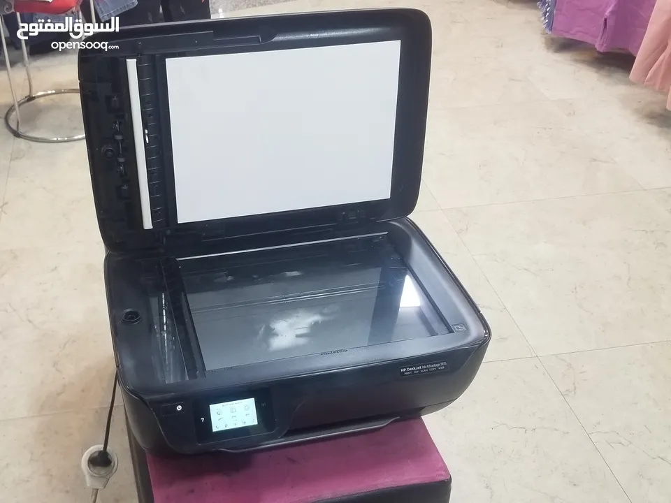 طابعات hp ملونة ويرلس مع سكانر وحبر جديد اصلي