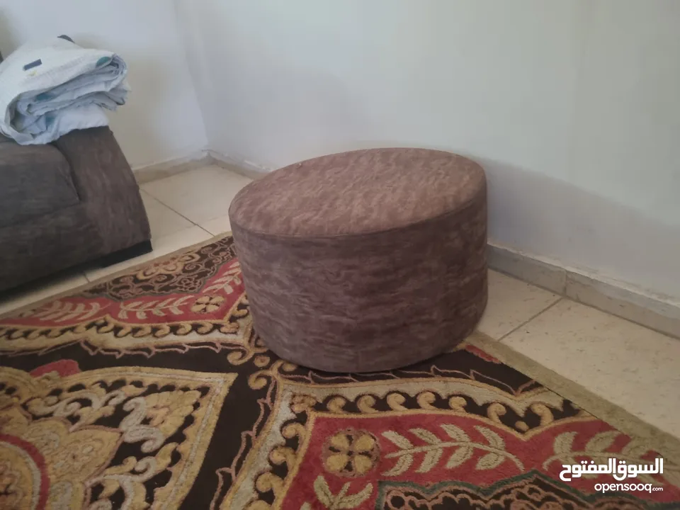 طقم كورنر خشب سويد مع بفات عدد2 وبفة مستطيل