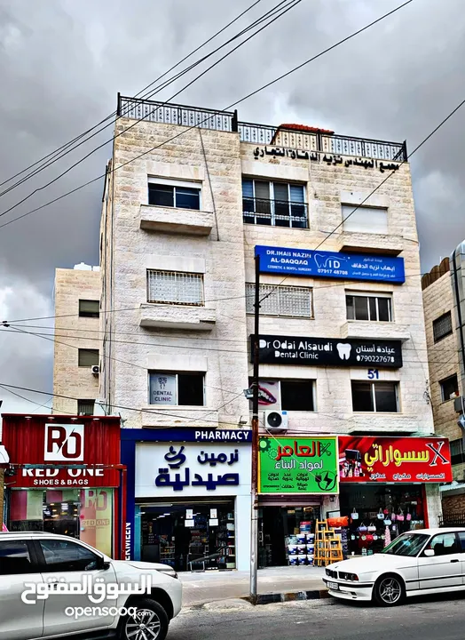 عياده او مكتب سوبر ديلوكس للايجار  مساحه 80م - تلاع العلي سوق الساطان  منفوضه بالكامل ولم تسكن بعد
