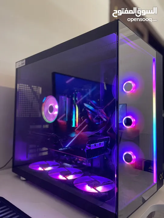 كمبيوتر جيمينج و شاشة MSI 165 Hz 1440p Ryzen 7 7700 CPU AMD RX 6800 GPU