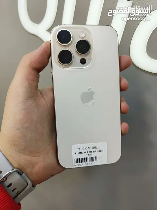 IPHONE 16 PRO (128GB) USED /// ايفون 16 برو ذاكرة 128 مستعمل وكاله