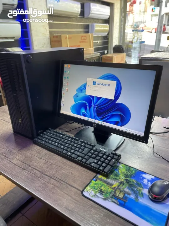 PC HP Core i7-4456 كامل مكمل مع شاشة و كيبورد و ماوس ويرليس جداد