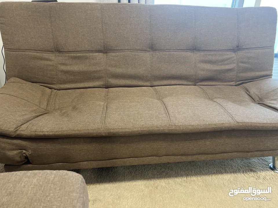 3 Sofa bed brown color