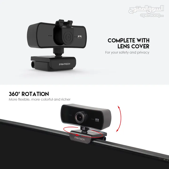 Fantech Luminous C30 2K Webcam كاميرا فانتيك لومينوس جديدة